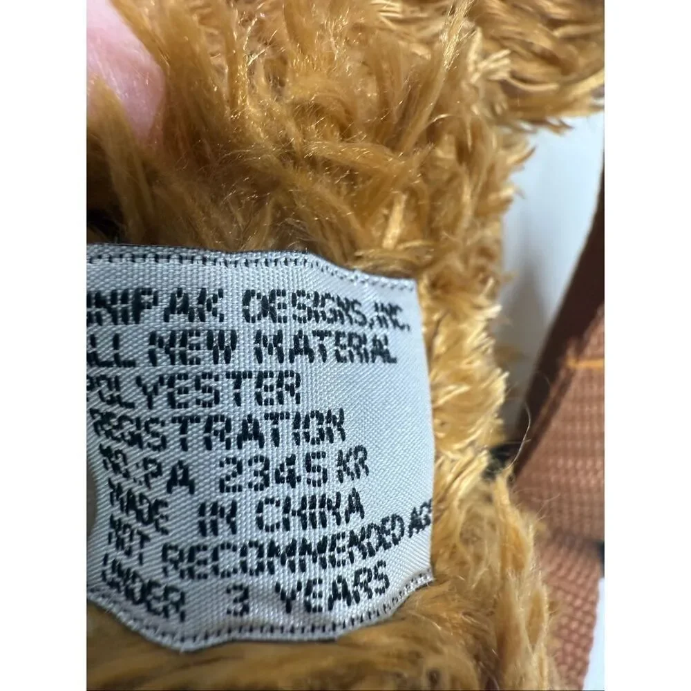 Unipak Brown Plush Dog Bag